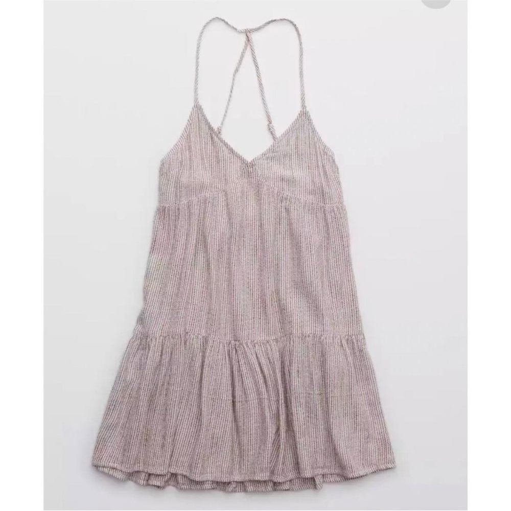Aerie Striped Racerback Cotton Dress Sz S - Picture 4 of 12